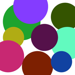 pattern with colorful circles. Abstract bright background. Vector illustration