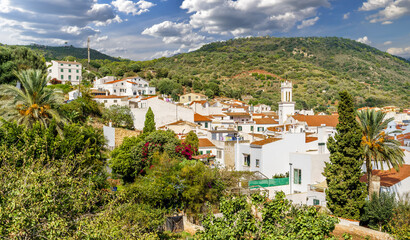 Fototapeta na wymiar Landscape with Ferreries town, Menorca island, Spain