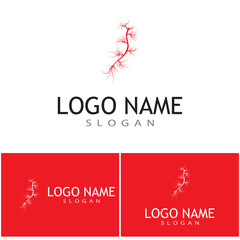 Veins Logo Template vector symbol medical design