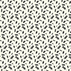 Seamless vector pattern, leaf and branch background. Floral ornament for fabric, wrapping, textile, wallpaper, apparel