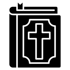 Obraz premium Bibble glyph icon. Can be used for digital product, presentation, print design and more.