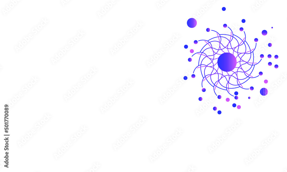 Poster abstract simple design background with pink circles and copy space for presentation or cards. vector