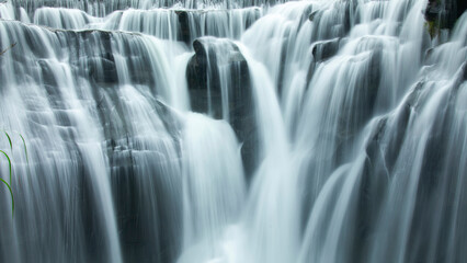 Fototapeta na wymiar Taiwan, waterfall, Shifenliao waterfall, park