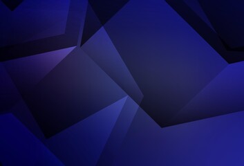 Fototapeta premium Dark Purple vector gradient triangles template.