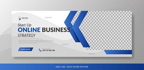 Business sosial media web banner template design background