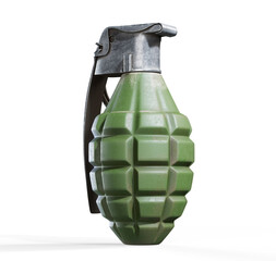 Fototapeta premium 3d render illustration of a grenade isolated on white background