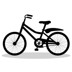 Bicycle. Bicycle isolated on a white background. 