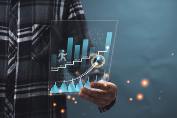  goal setting concept. challenge in business marketing as concept.