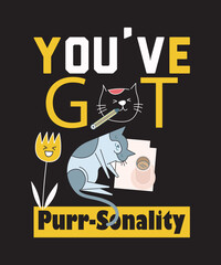 Cat T-shirt Design