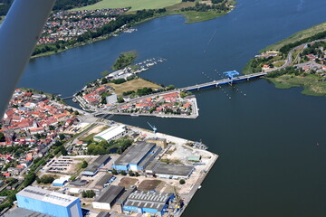 Hansestadt Wolgast, Stadthafen mit Schloßinsel 2016