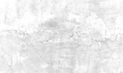 White concrete scratched, white plaster wall surface for background