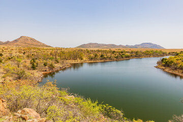 Fototapeta na wymiar Sunny view of the Lake Jed Johnson