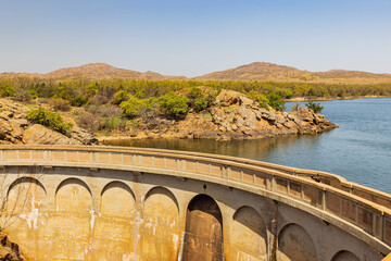 Sunny view of Quanah Parker Dam