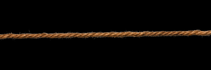 Brown rope isolated - obrazy, fototapety, plakaty