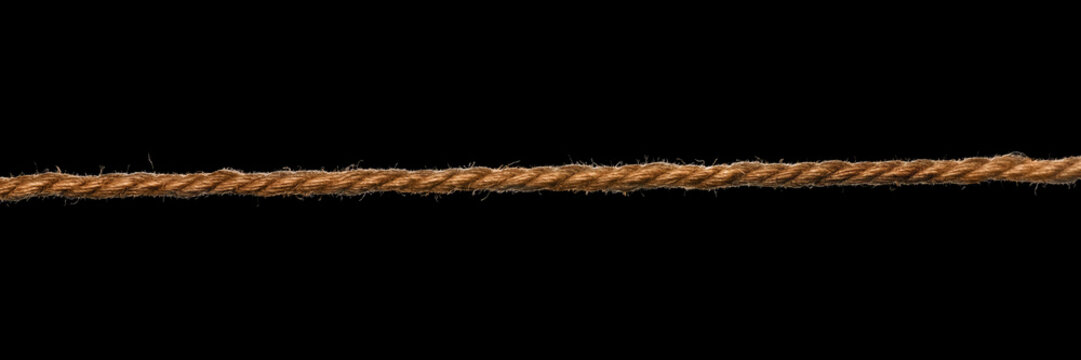 Brown rope isolated