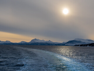 Breathtaking seascapes along the coast of the Vesterålen islands, Nordland, Norway