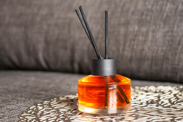 Aroma for home in glass, interior