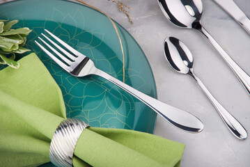 restaraunt silverware set fork spoon knife