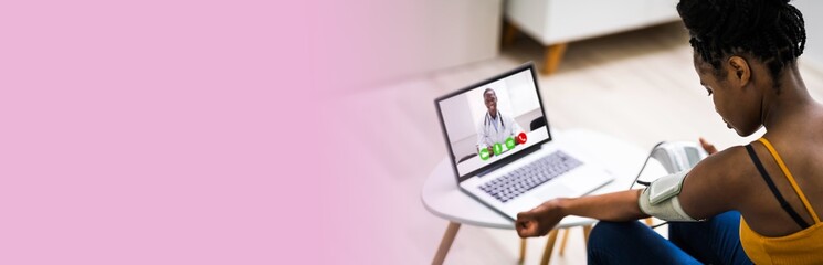 Online Videoconference On Laptop