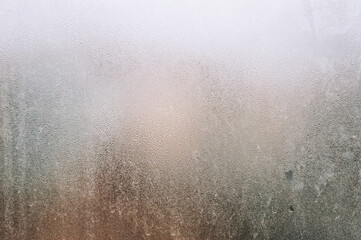 Background, texture of a drop of water and from the rain on the glass, window. Photography, abstraction.