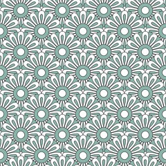 grey mandala seamless pattern