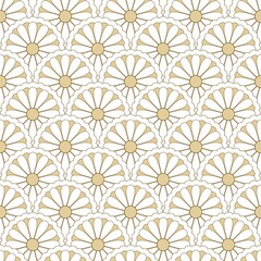 beige mandala seamless pattern