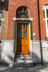 Typical dutch architectural detail, a door in Rotterdam