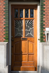 Typical dutch architectural detail, a door in Rotterdam