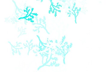 Light Green vector natural artwork with sakura.