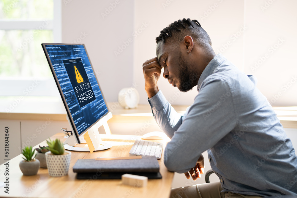Poster blue bsod error at computer