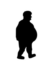 Dicker Mann Silhouette 