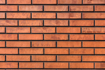 Fototapeta premium Red brick wall grunge texture background