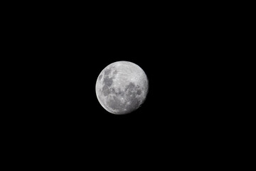 full moon in the city of São Gonçalo do Rio Preto, State of Minas Gerais, Brazil