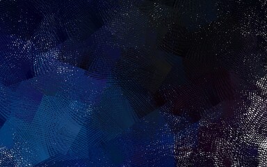 Dark BLUE vector background with curved lines.