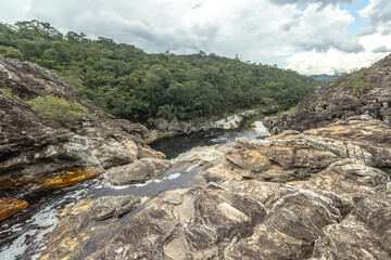 river in the city of S&atilde;o Gon&ccedil;alo do Rio Preto, State of Minas Gerais, Brazil