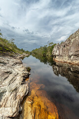 Fototapeta na wymiar river in the city of São Gonçalo do Rio Preto, State of Minas Gerais, Brazil