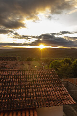 Fototapeta premium sunset in the city of São Gonçalo do Rio Preto, State of Minas Gerais, Brazil