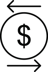 Unique Line Black Icon