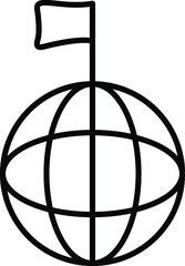 Unique Line Black Icon