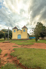 Fototapeta na wymiar church in the city of São Gonçalo do Rio Preto, State of Minas Gerais, Brazil