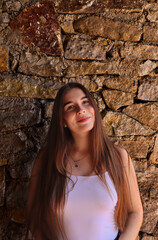 portrait of a smiling girl