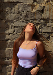 portrait of impressive girl