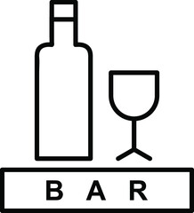 Unique Line Vector icon