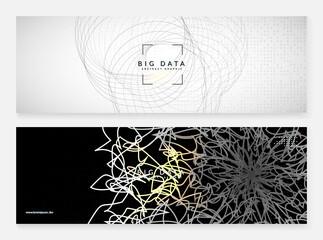 Big data background. Digital technology abstract