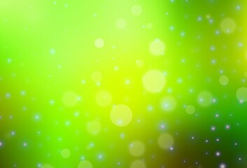 Fototapeta na wymiar Light Green, Yellow vector background in Xmas style.