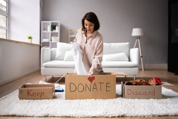 Donating Decluttering And Cleaning Up Wardrobe