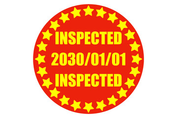 検査済スタンプ