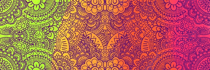 Mandala Decoration. Warm color