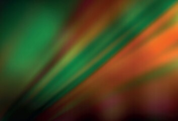 Dark Green, Yellow vector glossy abstract background.