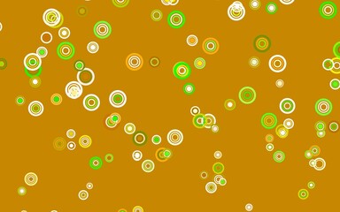 Light Green, Red vector texture with disks.